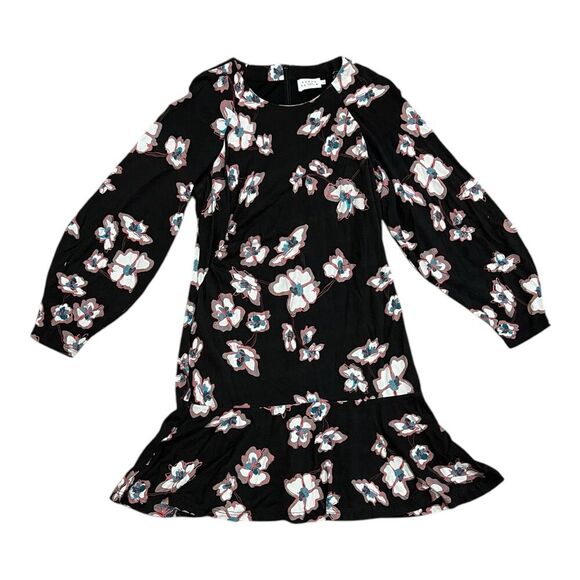 Tanya Taylor Black Floral Noemie Mini Dress 14 - Picture 2 of 5